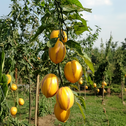Florastore Melonenbirne - 6 Stk - Solanum Muricatum 'Pepino Gold' - Höhe 25-40Cm - ⌀9Cm