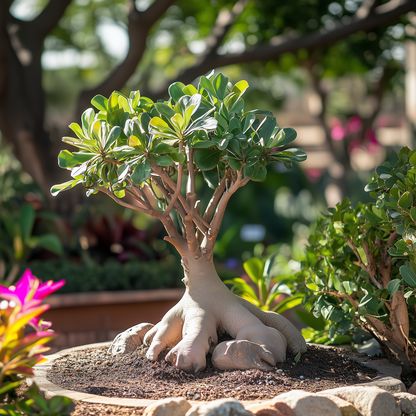 Florastore Wüstenrose - 4 Stk - Adenium Obesum - Höhe 25-40Cm - ⌀11Cm