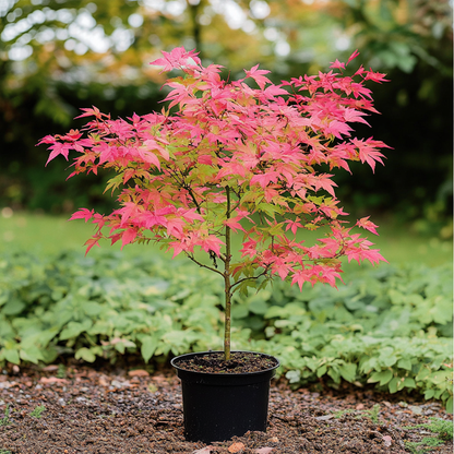 Florastore Japanischer Ahorn - Acer Palmatum 'Beni Maiko' - Höhe 60-70Cm - ⌀19Cm