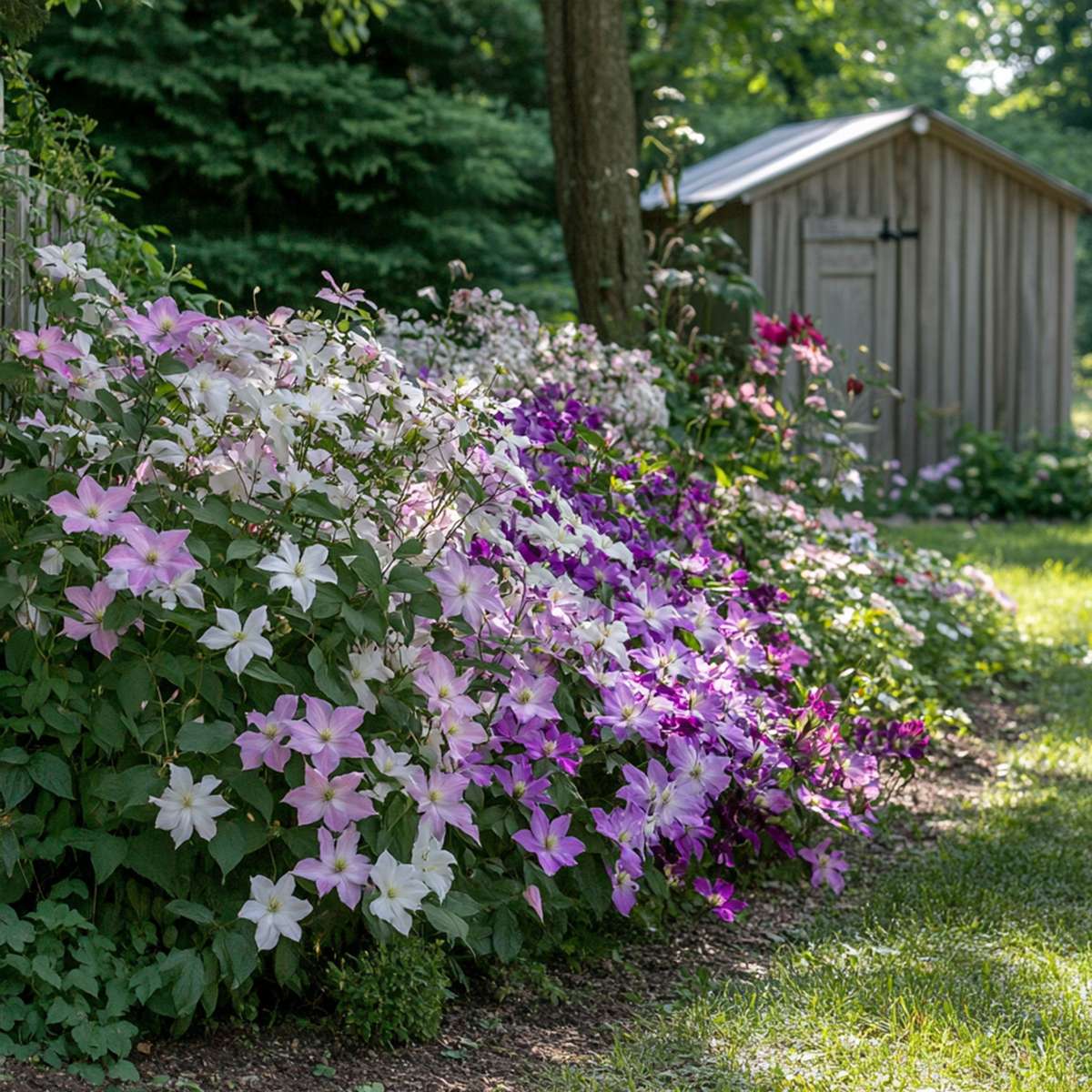 Florastore Klematis - 3 Stk - Clematis Hybrid - Höhe 25-40Cm - ⌀9Cm