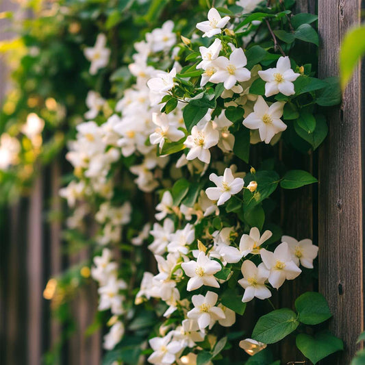 Florastore Jasmin - 6 Stk - Jasminum 'Officinale'  - Höhe 25-40Cm - ⌀9Cm