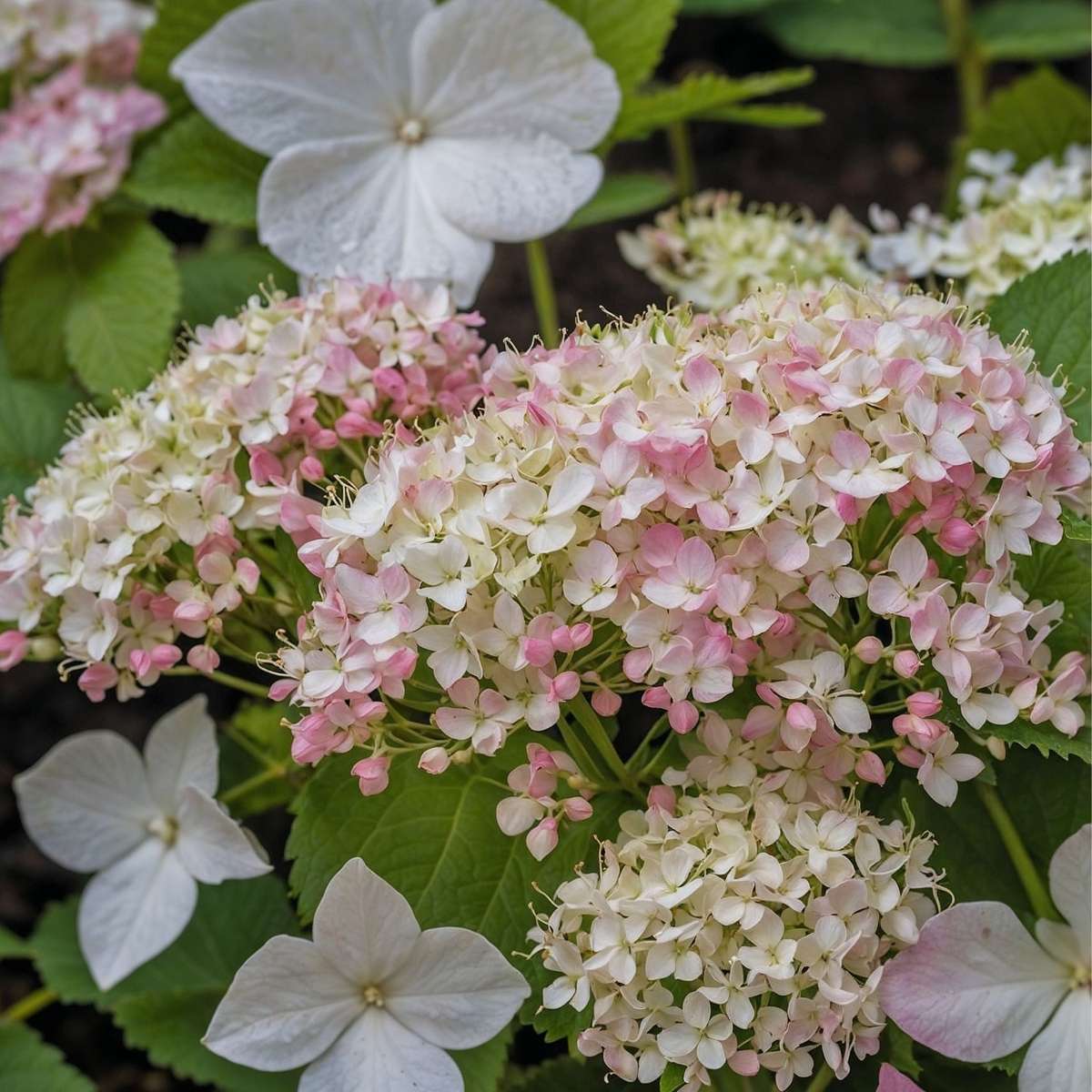 Florastore Hortensie - 6 Stk - Hydrangea Macrophylla - Höhe 25-40Cm - ⌀9Cm