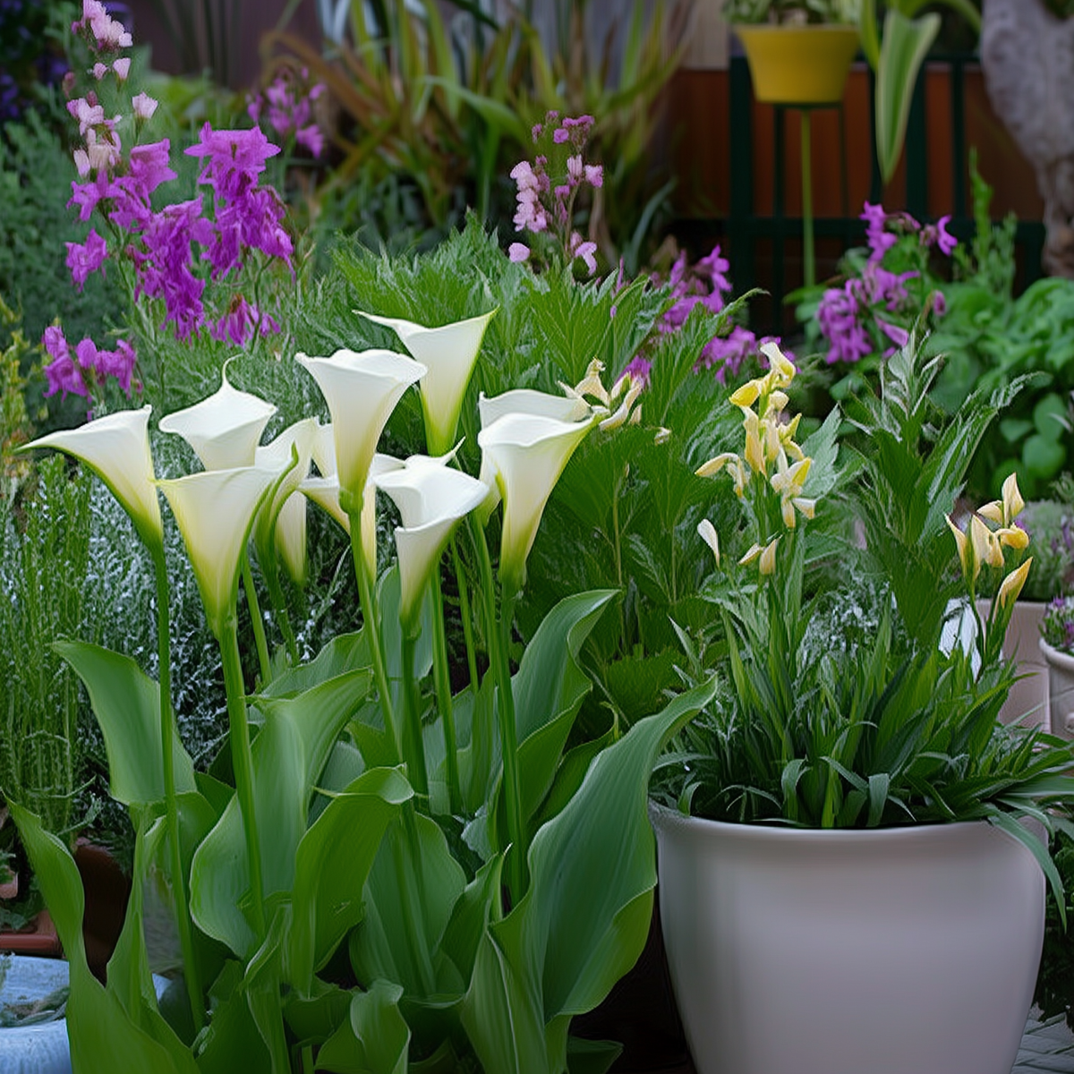 Florastore Calla 'Ruby' - Zantedeschia - Weiß - Höhe 30-40Cm - ⌀12Cm