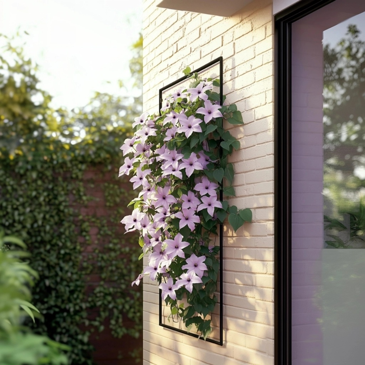Florastore Waldrebe - 2 Stück - Clematis 'Hagley Hybrid' - Höhe 100-120Cm - ⌀17Cm