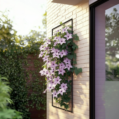 Florastore Waldrebe - 2 Stück - Clematis 'Hagley Hybrid' - Höhe 100-120Cm - ⌀17Cm