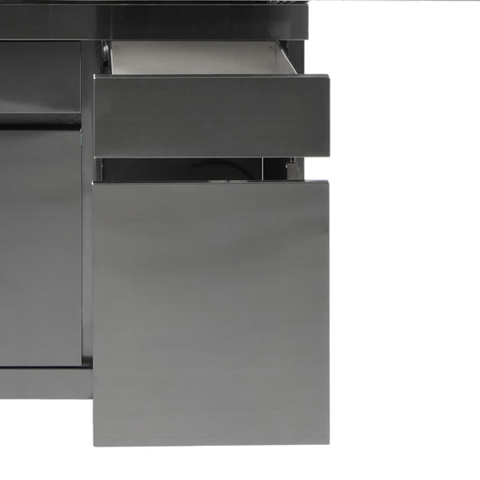 ALLGRILL Schubladen-System re. grifflos für Modular CHEF L -black-