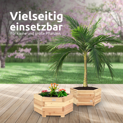 Outdoor Pflanzenkübel 6-eckig S/M/XL