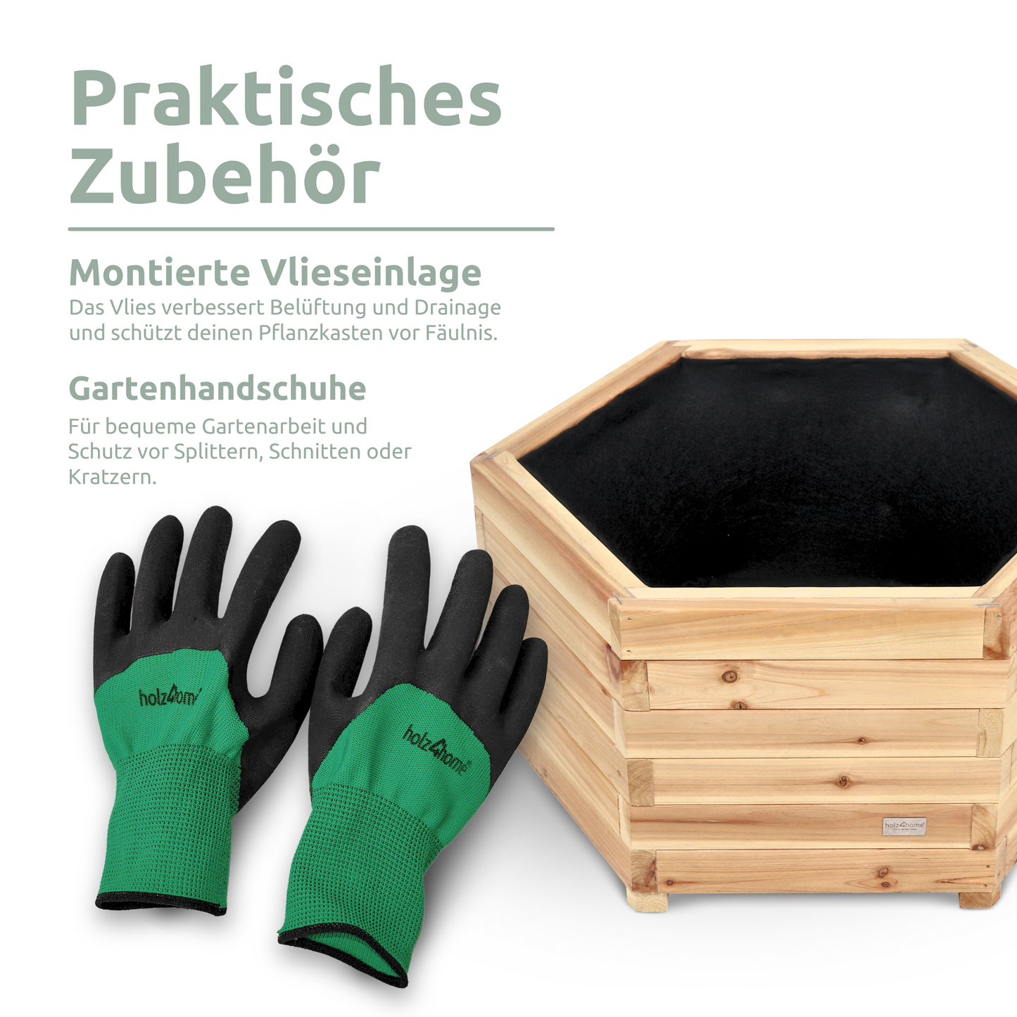 Outdoor Pflanzenkübel 6-eckig S/M/XL