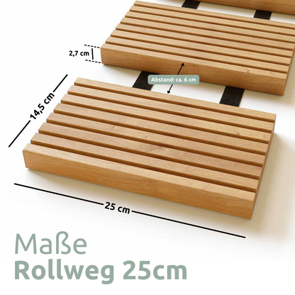 Rollweg Gartenweg aus Lärche - Holz-Tritte für Garten