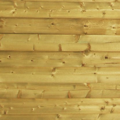 Trend Holzpool SET Achteck Langform | Weiß | Metallecken | 610 x 400 x 124 cm | ca. 19,1 m³