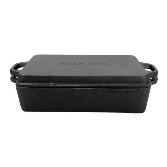 Kombi 2in1 Casserole aus Gusseisen 22x13x5 cm + Deckel 22x13x2 cm
