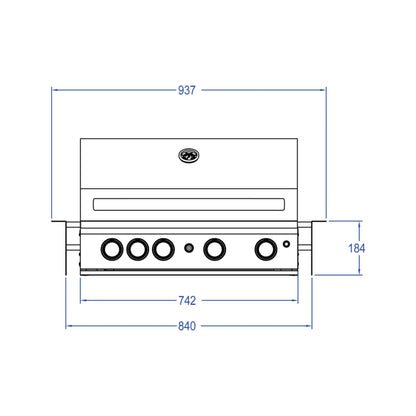 TOP-LINE - ALLGRILL CHEF L - BUILT-IN mit Air System
