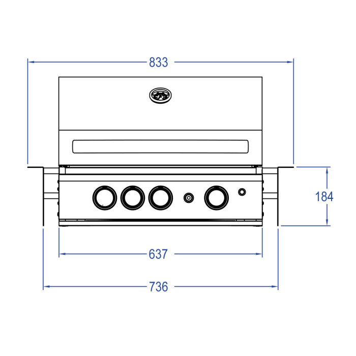 TOP-LINE - ALLGRILL CHEF M - BUILT-IN mit Air System