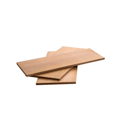 Räucherbrett Treppe Edelstahl, klappbar inkl. Zedernholzplanken
