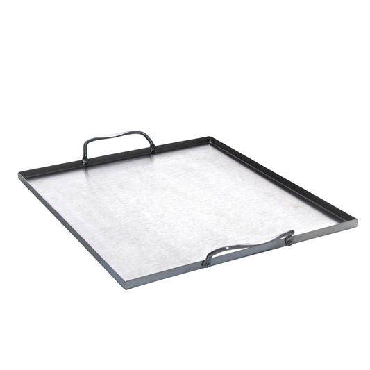 Edelstahl Grillwanne mit 2 Griffen, 31 x 27 x 1 cm
