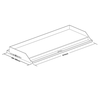 ALLGRILL Plancha - Modul Größe XL
