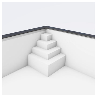 Ecktreppe Smart 118x118x128 cm (lxbxh) | 4-stufig