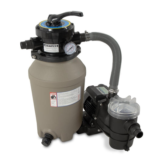Filteranlage Trend Top Ø 250 mm | Grau | 4 m³/h Pumpe | 500 g Filterbälle