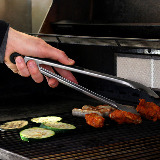 Edelstahl BBQ-/Grill-Zange, Länge 41 cm