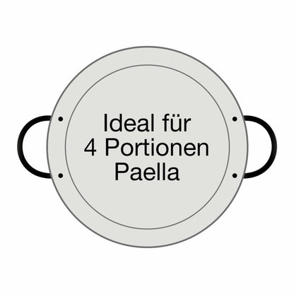 Paella-Pfanne Stahl poliert Ø 30 cm