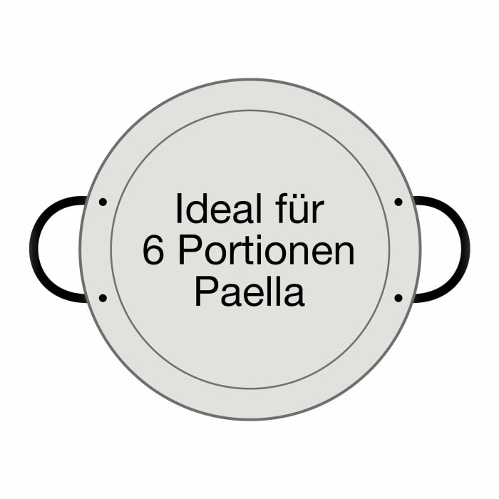 Paella-Pfanne Stahl poliert Ø 34 cm