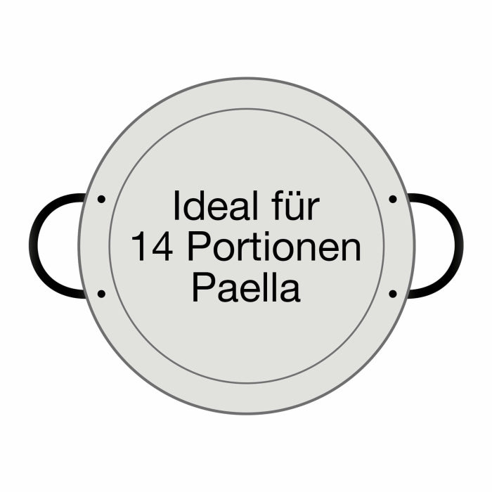 Paella-Pfanne Stahl poliert Ø 50 cm