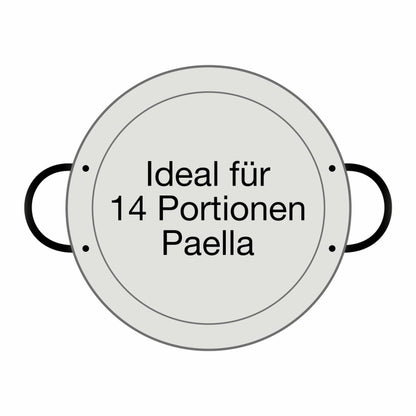Paella-Pfanne Stahl poliert Ø 50 cm